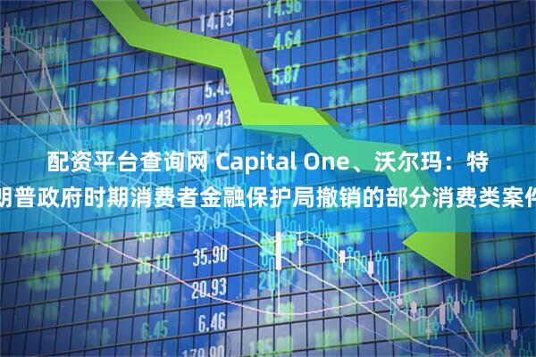 配资平台查询网 Capital One、沃尔玛：特朗普政府时期消费者金融保护局撤销的部分消费类案件