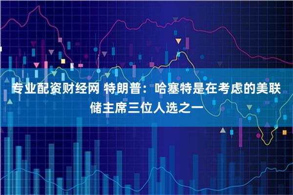 专业配资财经网 特朗普：哈塞特是在考虑的美联储主席三位人选之一